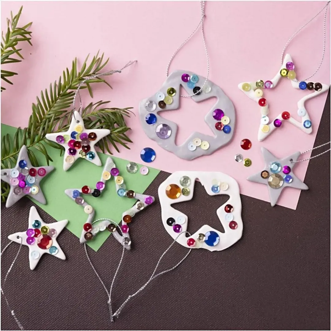 Creativ Company Mini Hobbyset Boetseren Sterren - Multicolor