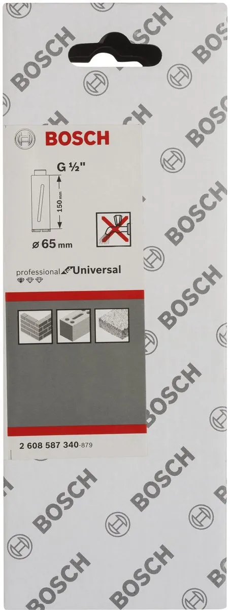Bosch Diamantboorkroon 65mm - Beton - 1/2" BSP