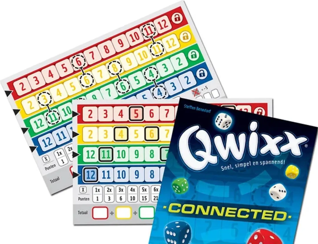 White Goblin Games Qwixx Connected Uitbreiding 314129 - Scoreblokken