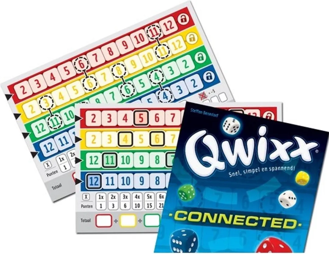 White Goblin Games Qwixx Connected Uitbreiding 314129 - Scoreblokken