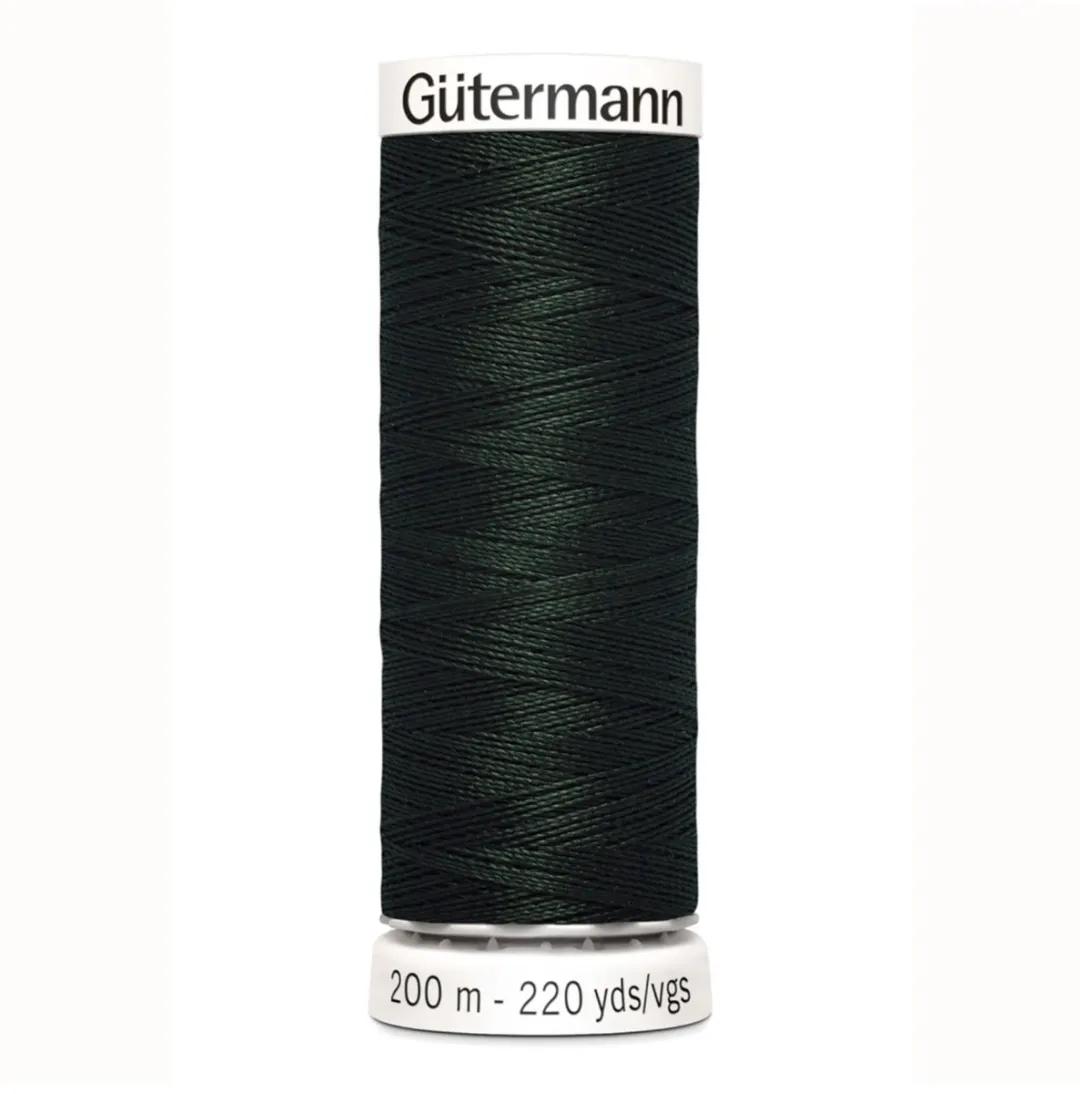 Gutermann Polyester Naaigaren 200m - Donkergroen