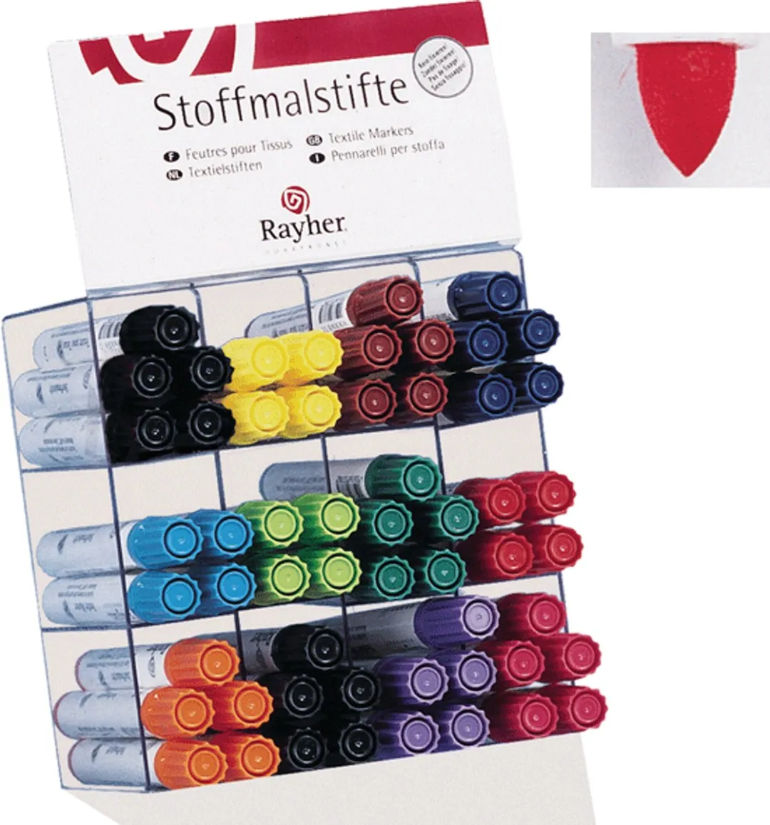 Rayher Textielstiften Set - 8 Stuks Multi