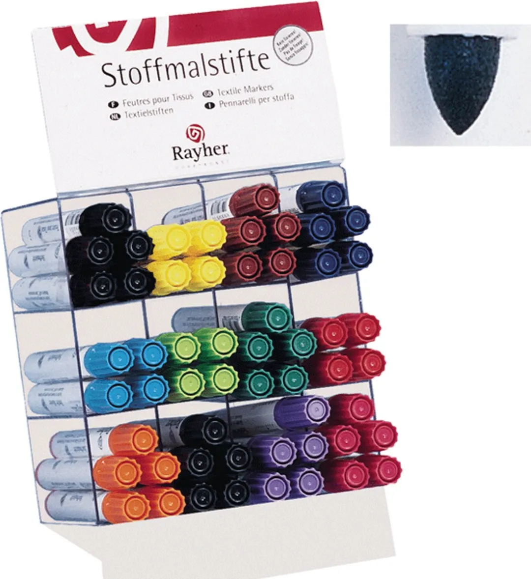 Rayher Textielstiften Set - 8 Stuks Multi