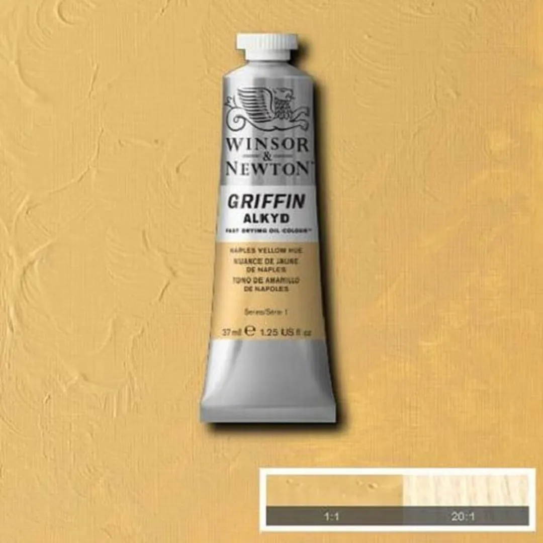 Winsor & Newton Griffin Alkyd Olieverf Naples Yellow Hue 422 37ml