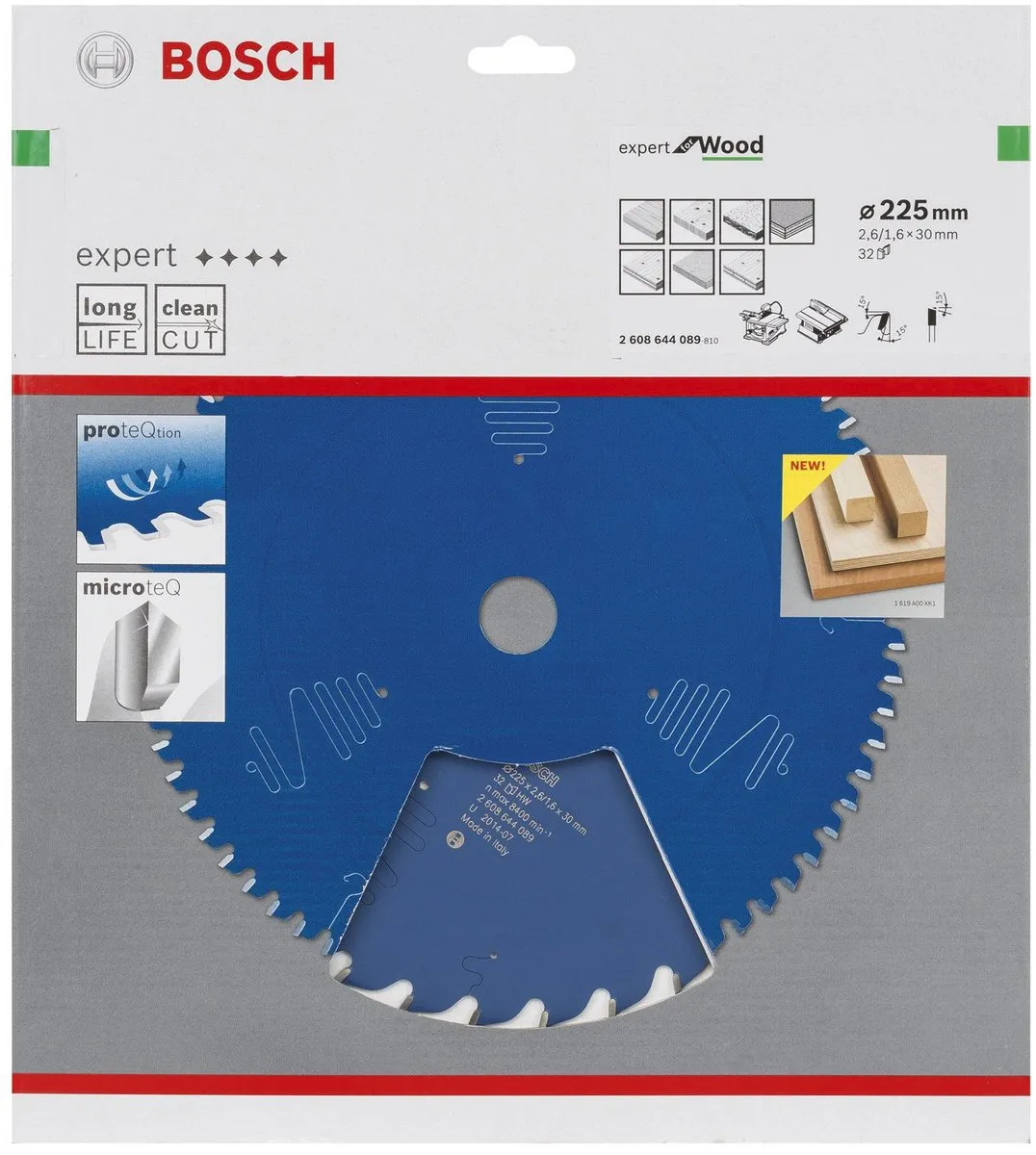 Bosch Expert for Wood Cirkelzaagblad 225mm - 32 Tanden