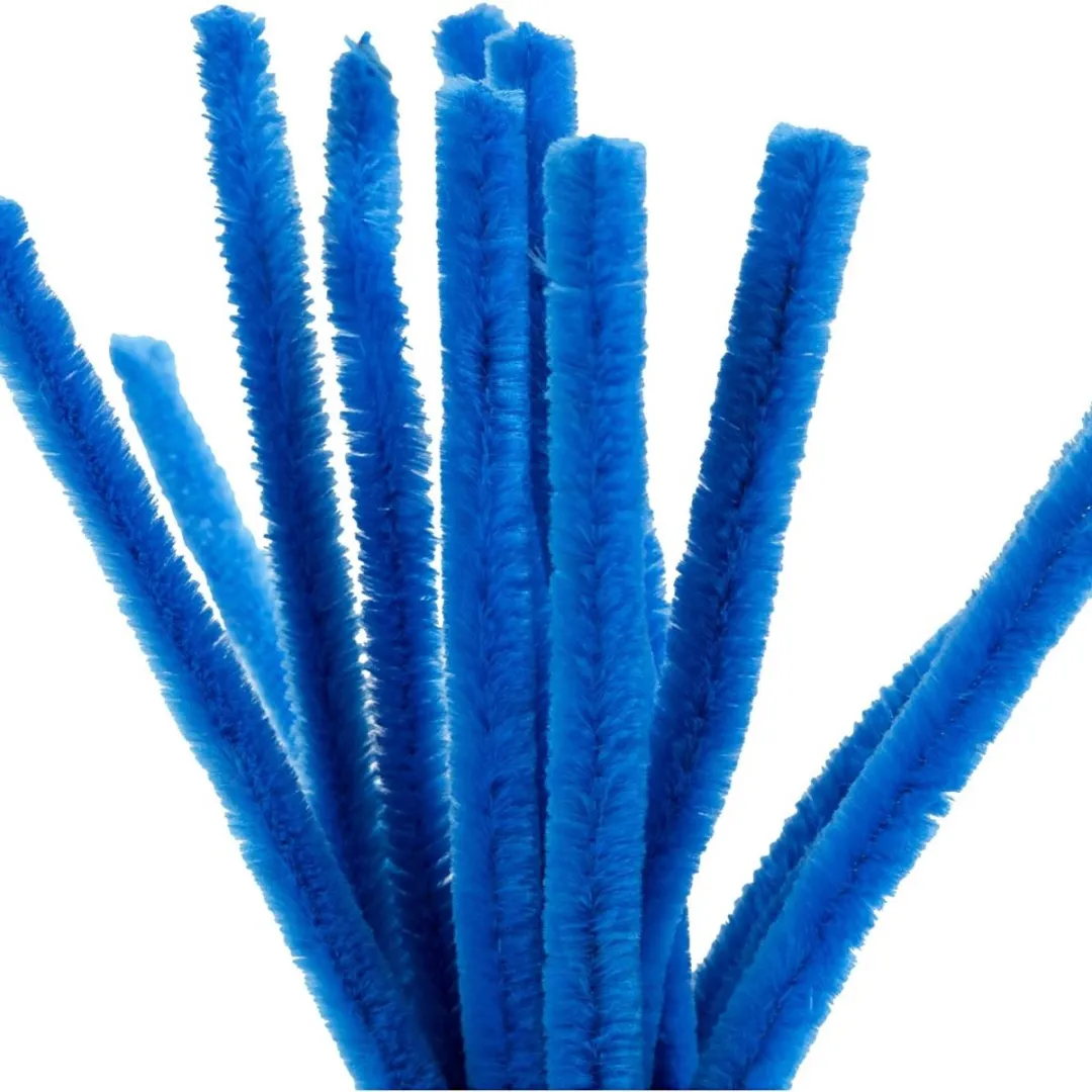 Creativ Company Chenilledraad Donkerblauw 15mm - 15 Stuks