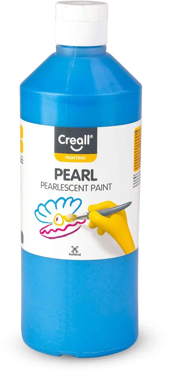 Creall Parelmoerverf Blauw 500ml