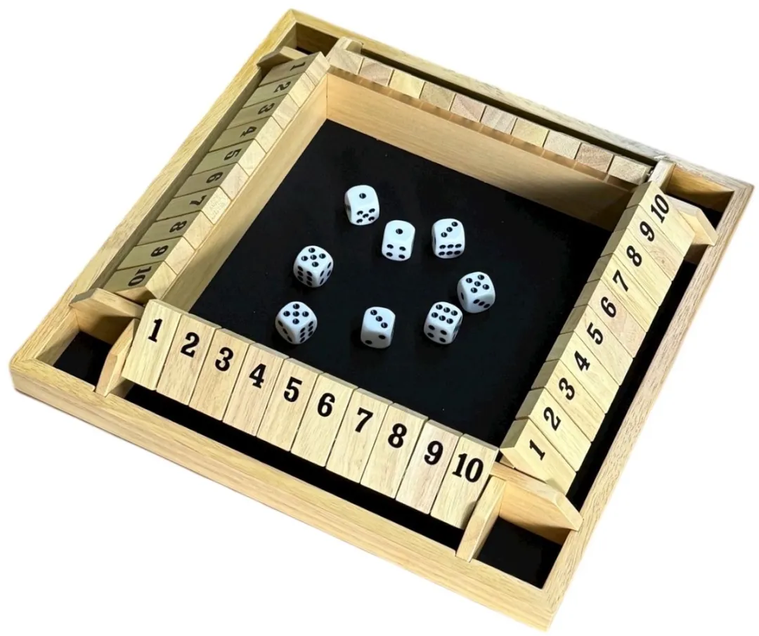 ThysToys Shut the Box DeLuxe - Bordspel 4 Spelers - afbeelding 3 van 6
