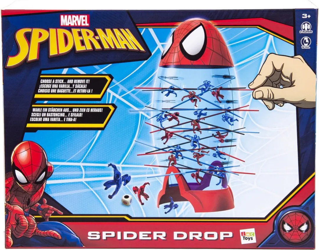 Imc Toys Spider Drop Spel - Spiderman - 4 Spelers