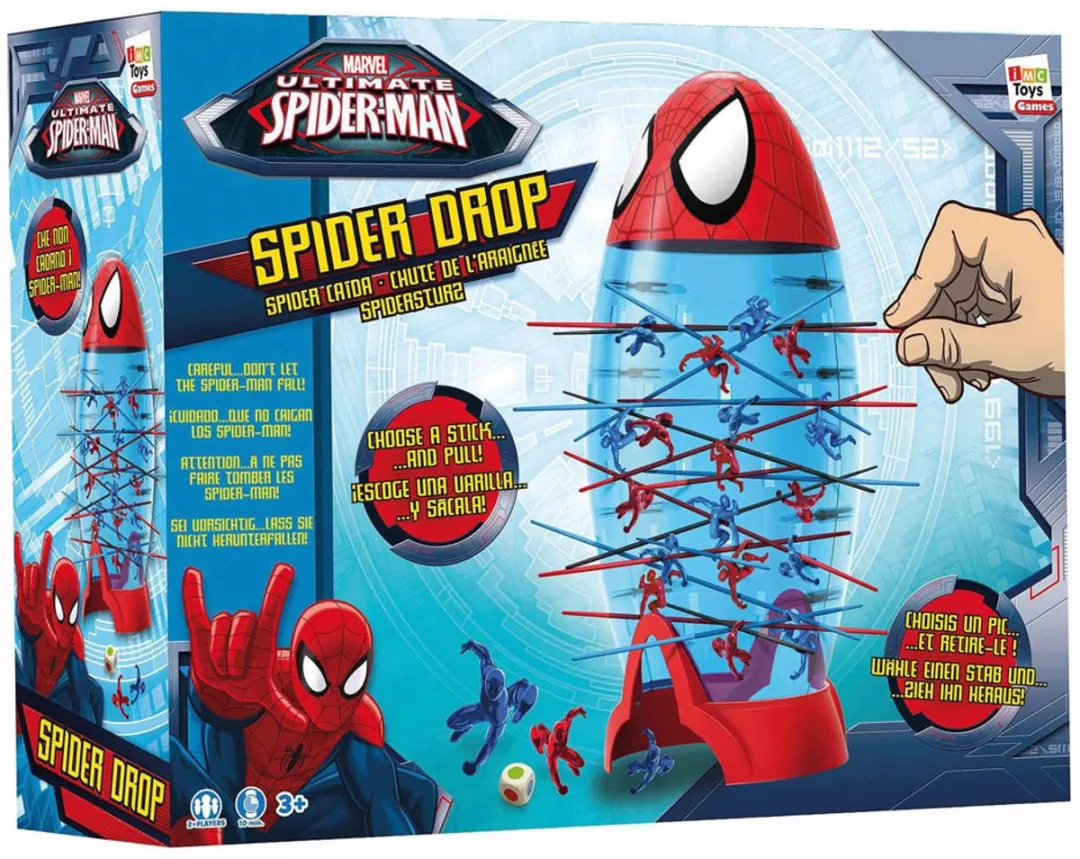 Imc Toys Spider Drop Spel - Spiderman - 4 Spelers - afbeelding 6 van 6
