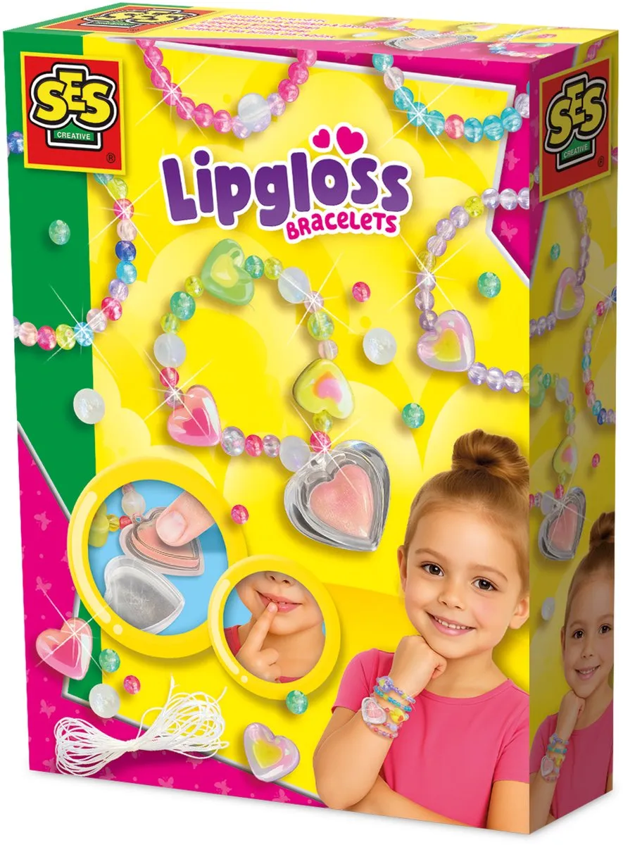 SES Creative Hobby Pink Lipgloss Armbanden