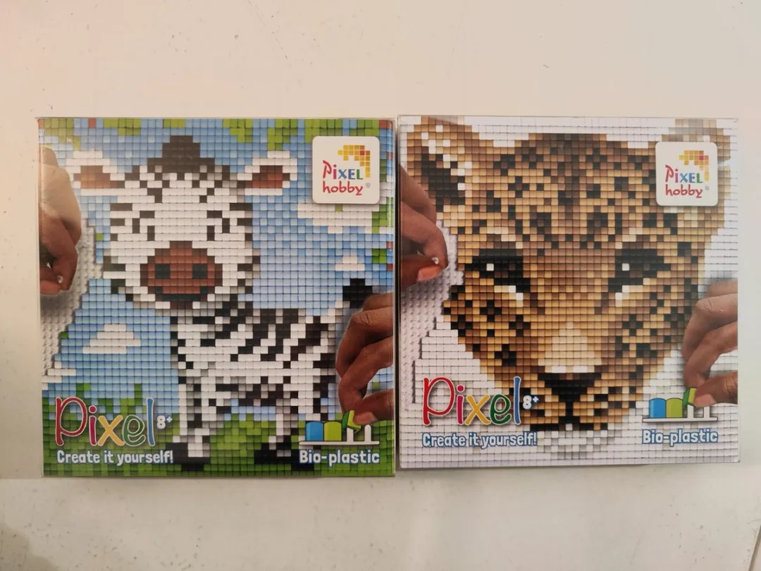 Pixelhobby Zebra/Luipaard Pixel Set
