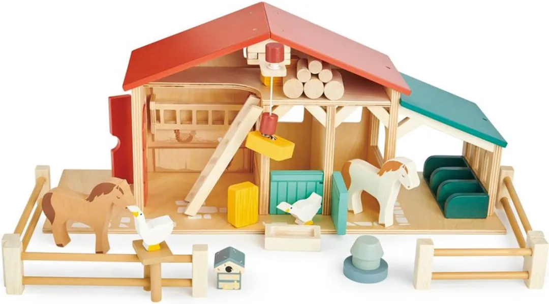 Tender Leaf Toys Boerderij Speelset 21-delig