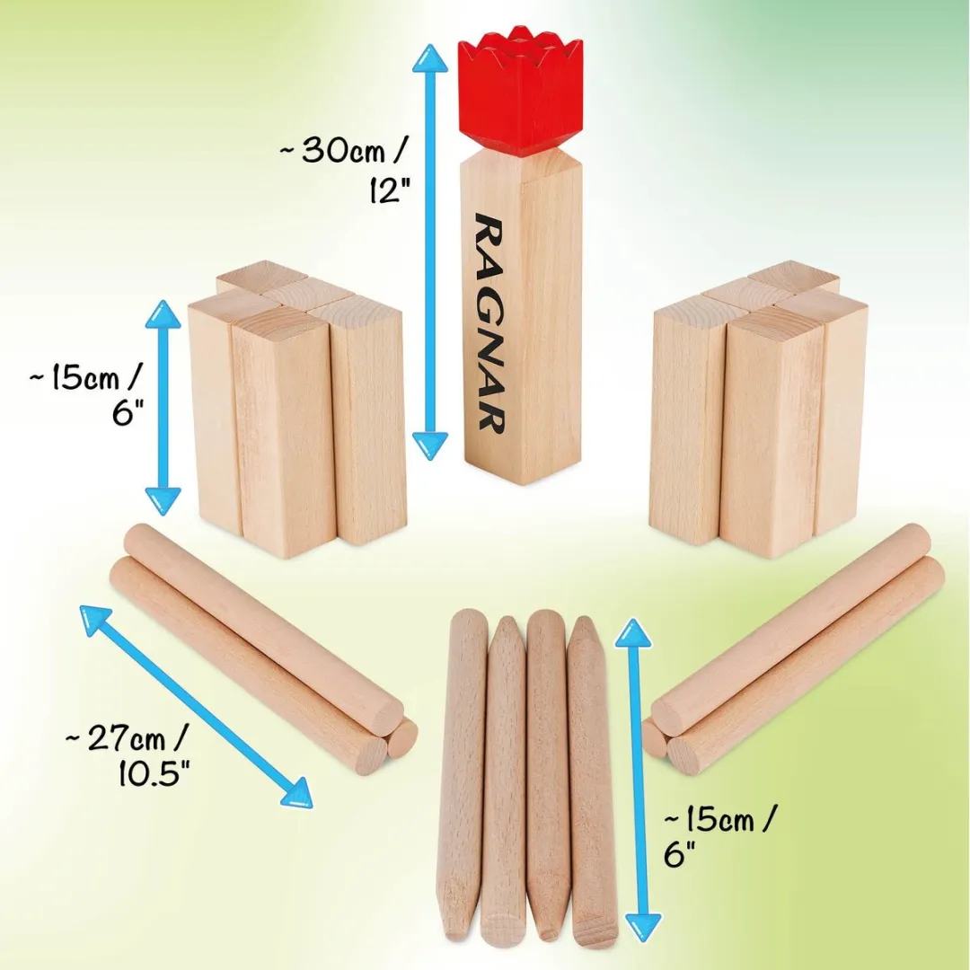Toyfel Ragnar XXL Kubb Spel - Beukenhout FSC - afbeelding 6 van 6