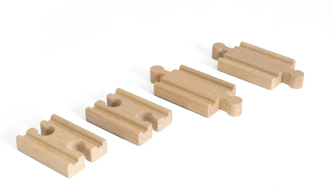 BRIO Korte Rechte Rails 33393 - 4 Stuks - Multicolor