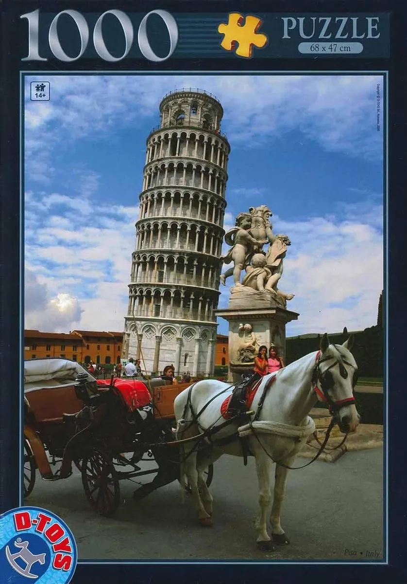D-Toys Toren van Pisa Puzzel 1000 Stukjes