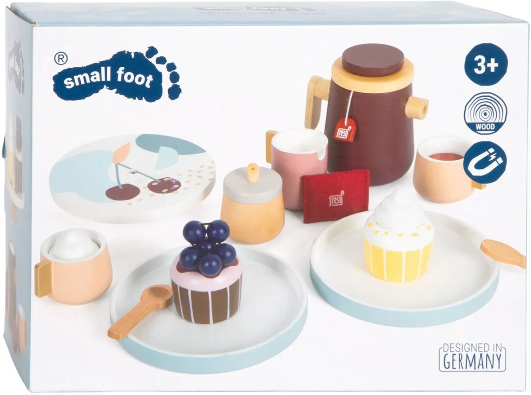 Small Foot Houten Koffie & Theeset Tasty - 16-delig Multicolor