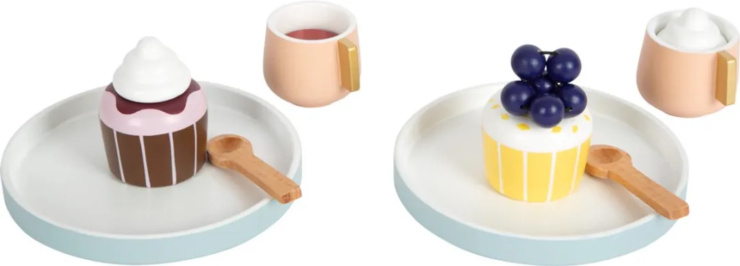 Small Foot Houten Koffie & Theeset Tasty - 16-delig Multicolor