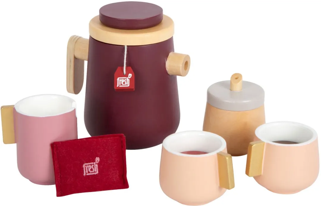 Small Foot Houten Koffie & Theeset Tasty - 16-delig Multicolor