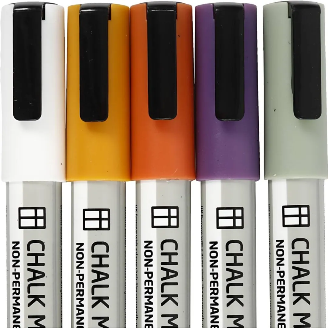Creativ Company Chalk Markers Set 5 Stuks - Pastel