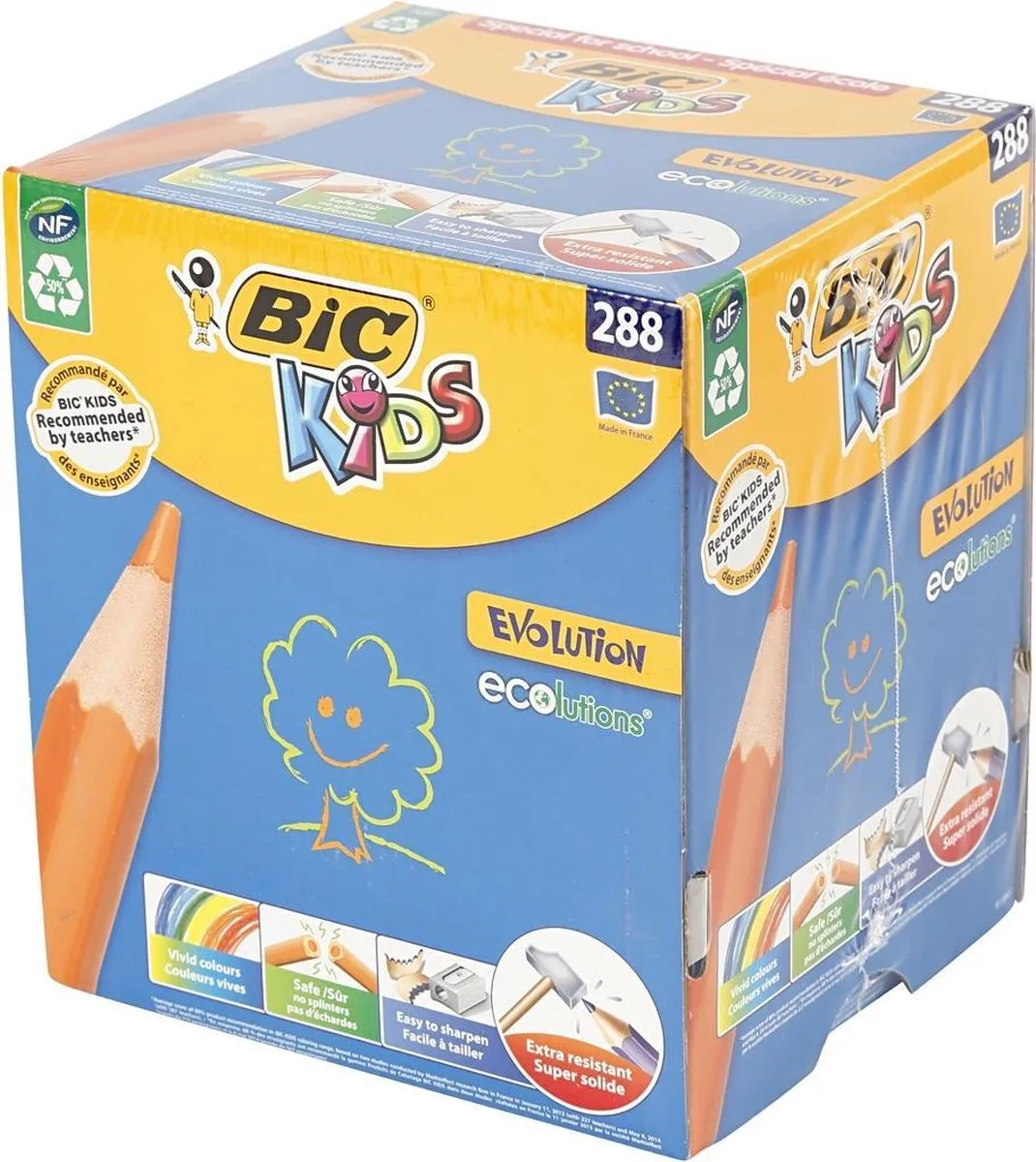 Creativ Company BicKids Evolution ecolutions Kleurpotloden - 288 Stuks