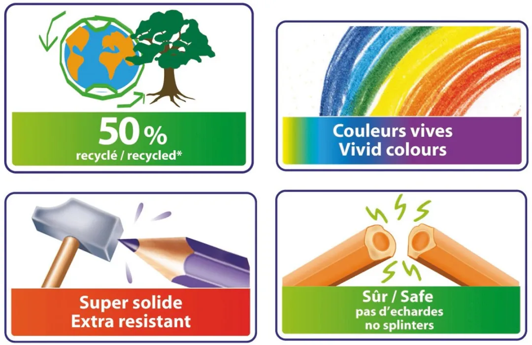Creativ Company BicKids Evolution ecolutions Kleurpotloden - 288 Stuks