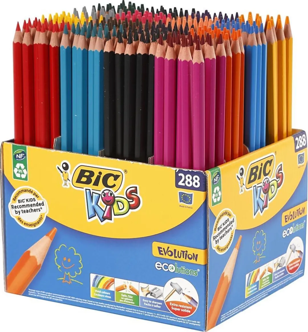 Creativ Company BicKids Evolution ecolutions Kleurpotloden - 288 Stuks