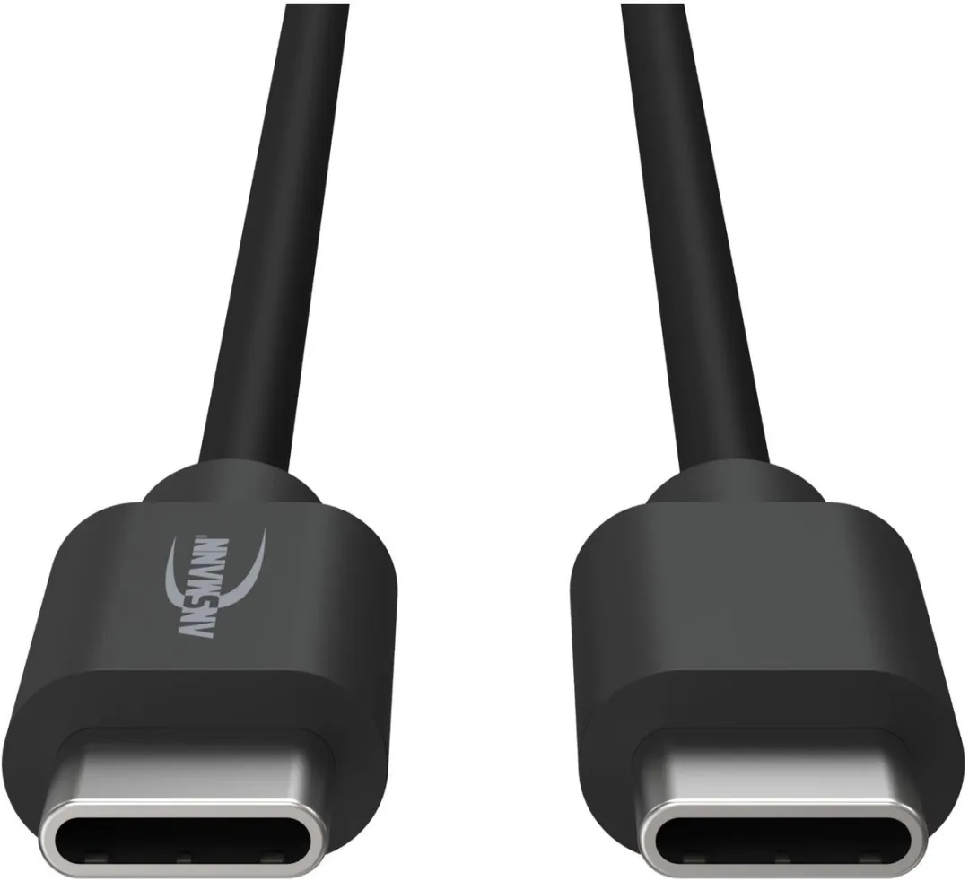 Ansmann USB-C kabel data en opladen 120 cm zwart snel laden.