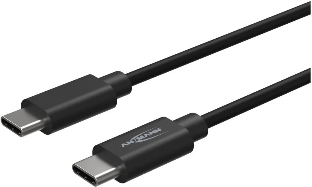 Ansmann USB-C kabel data en opladen 120 cm zwart snel laden.