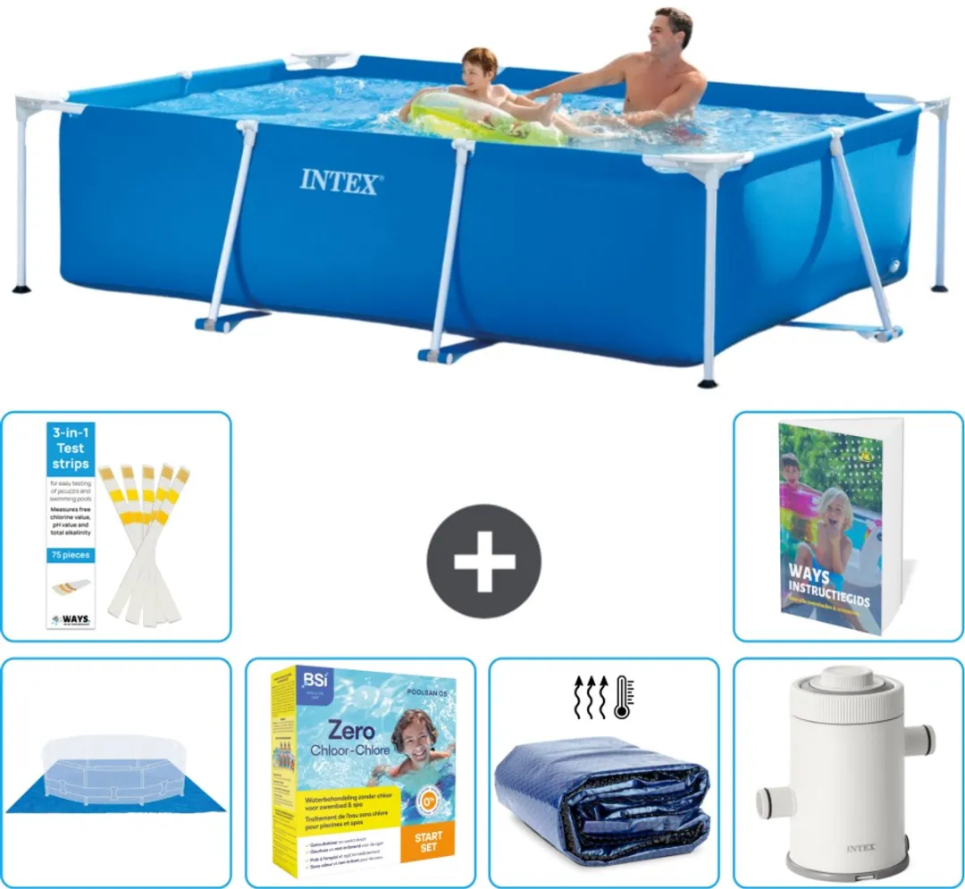 Intex Frame Zwembad 260x160cm Blauw