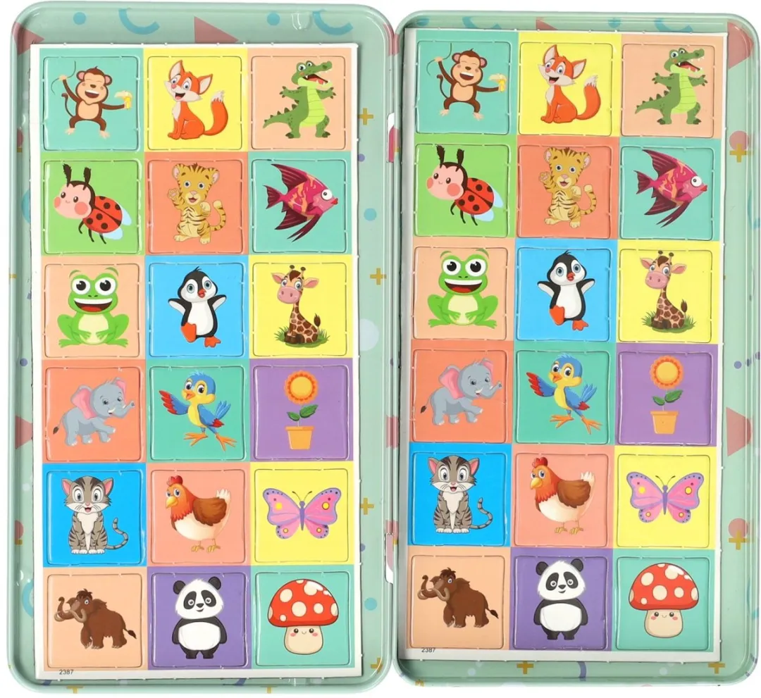 Kidspoint-toys Magnetische Reisspel Memo - 4 Spelers