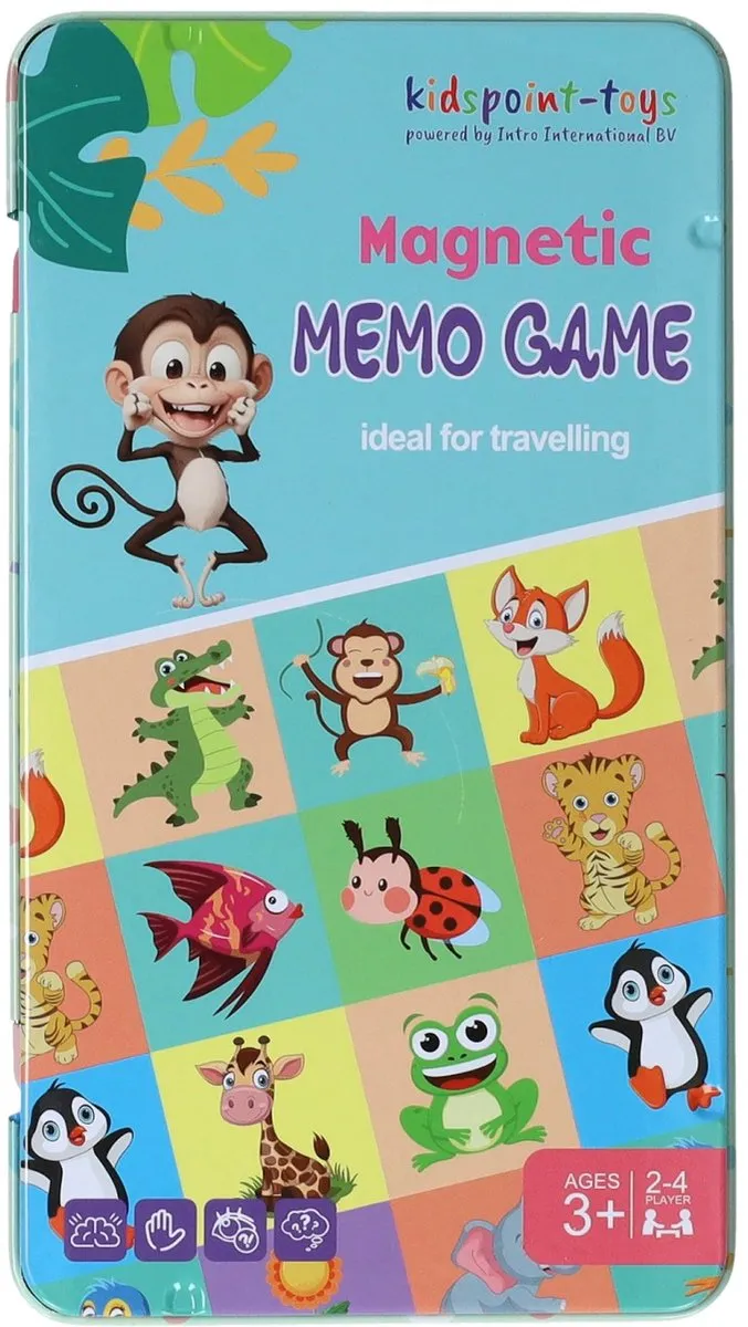 Kidspoint-toys Magnetische Reisspel Memo