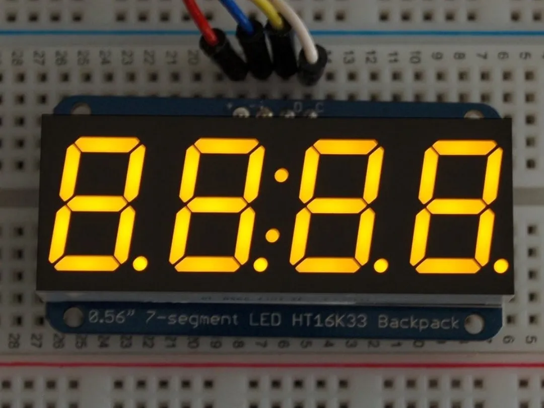 Adafruit 0.56 inch 4-Digit 7-Segment Display Geel