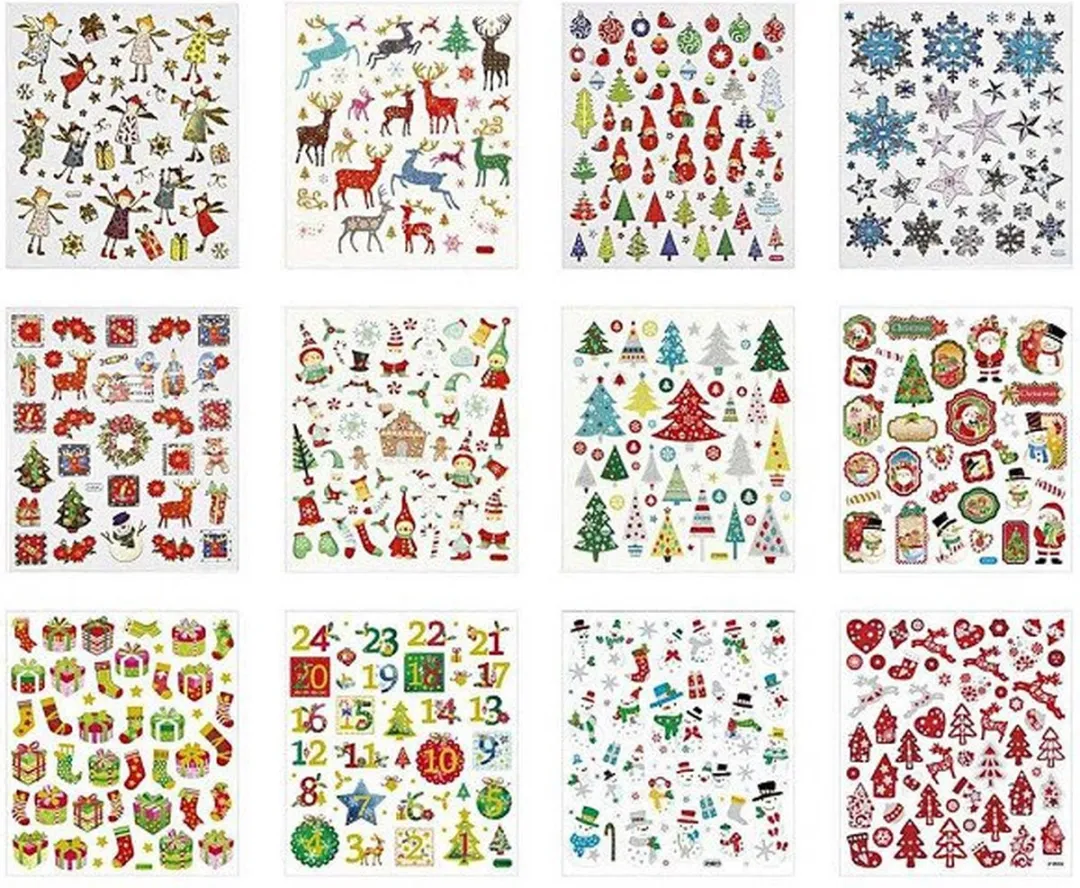 Creativ Company Kerst Stickerboek - Multicolor - 584 Stuks