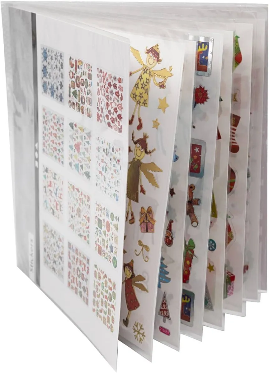 Creativ Company Kerst Stickerboek - Multicolor - 584 Stuks
