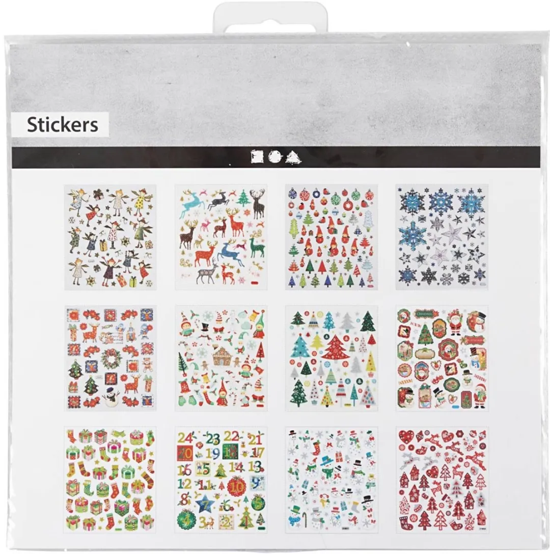 Creativ Company Kerst Stickerboek - Multicolor - 584 Stuks