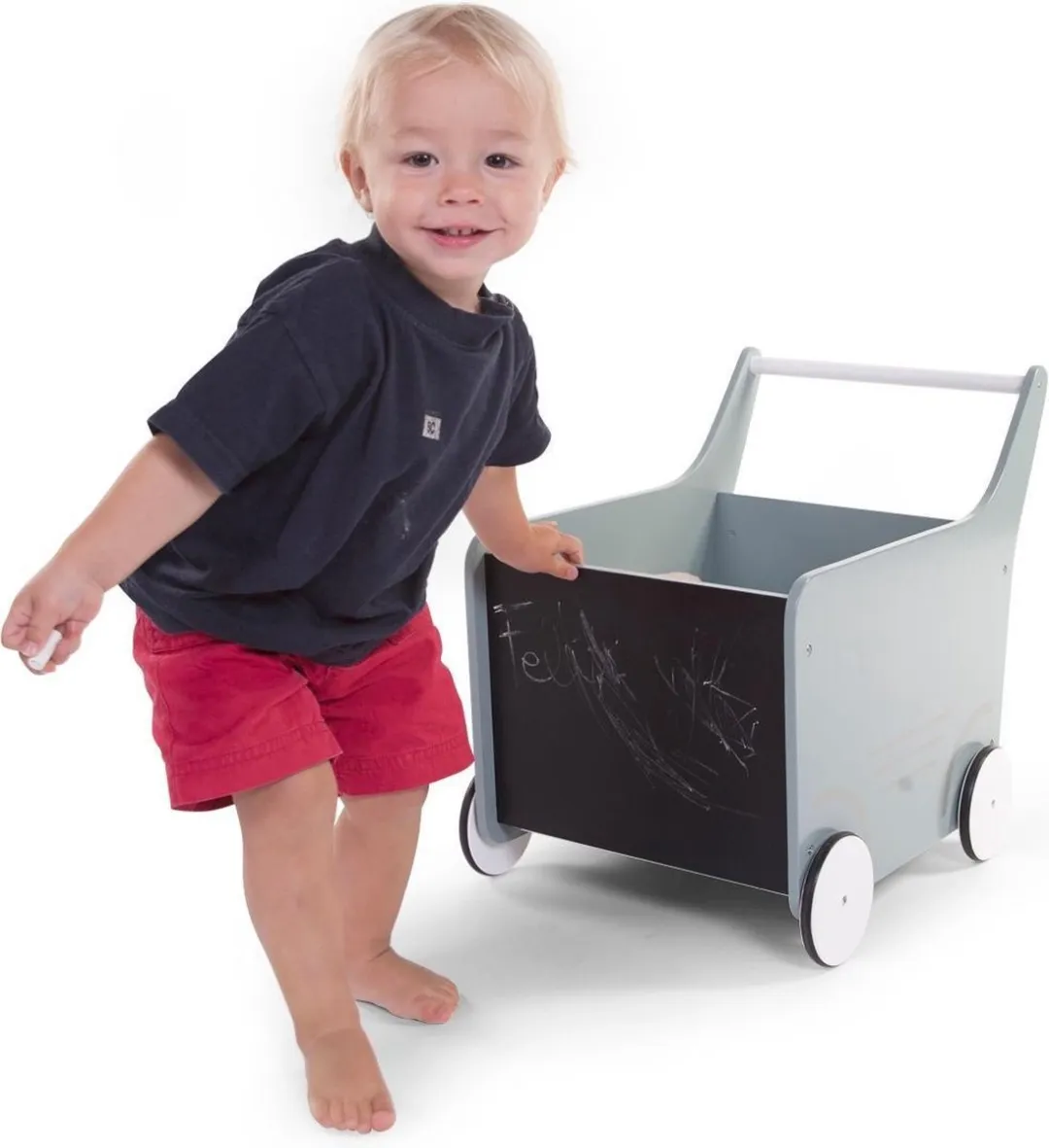 Childhome Loopwagen Hout Roze