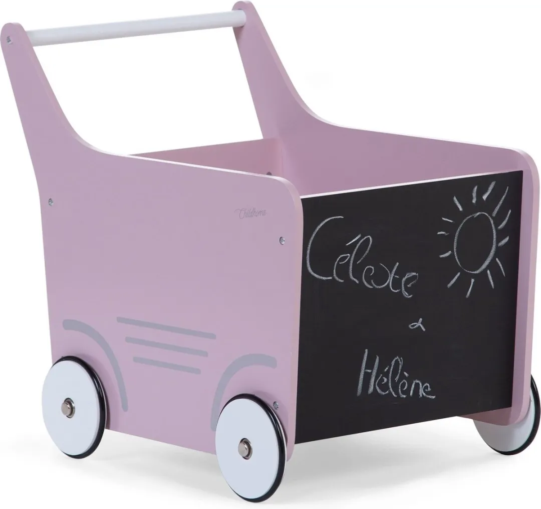 Childhome Loopwagen Hout Roze