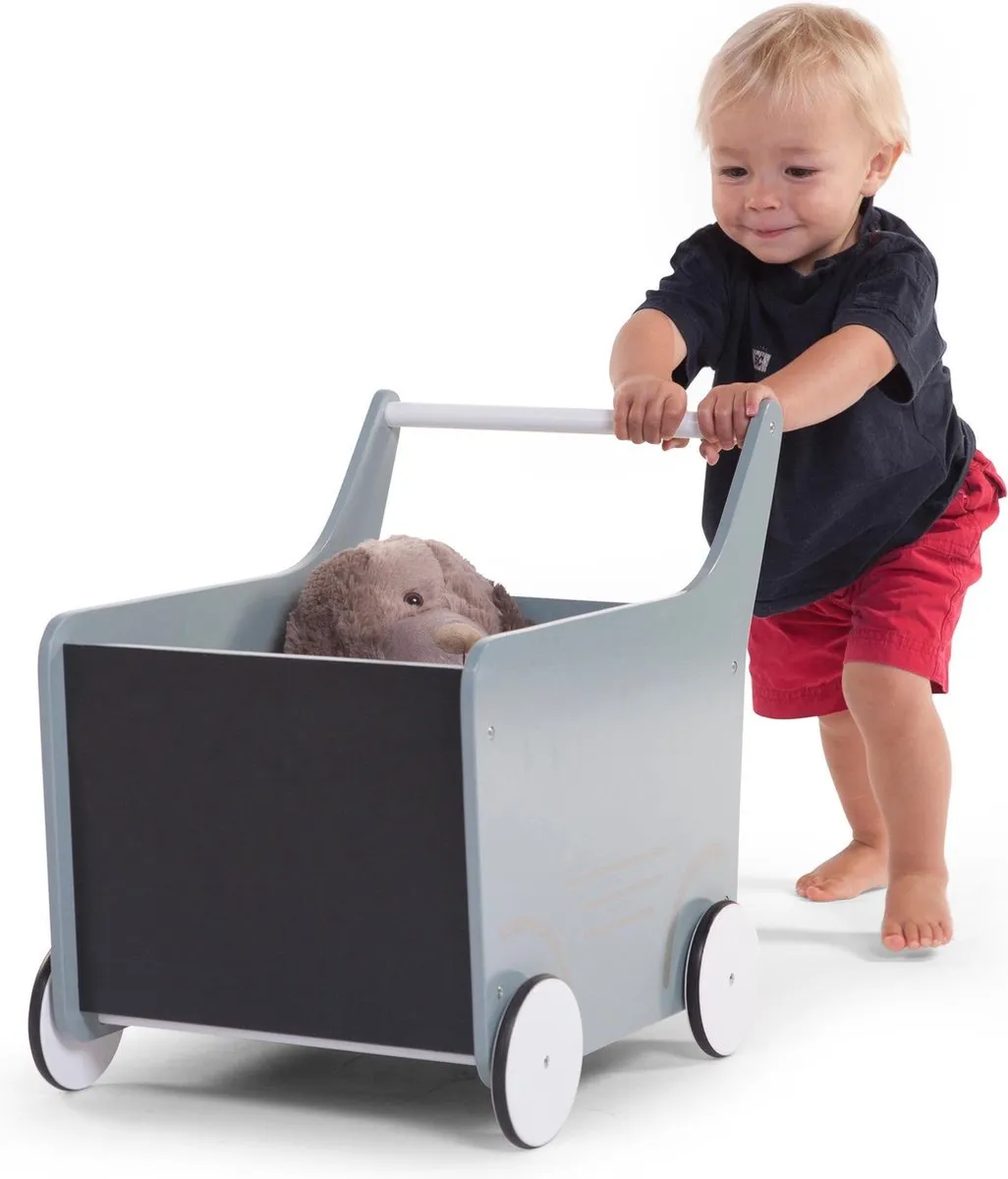 Childhome Loopwagen Hout Roze