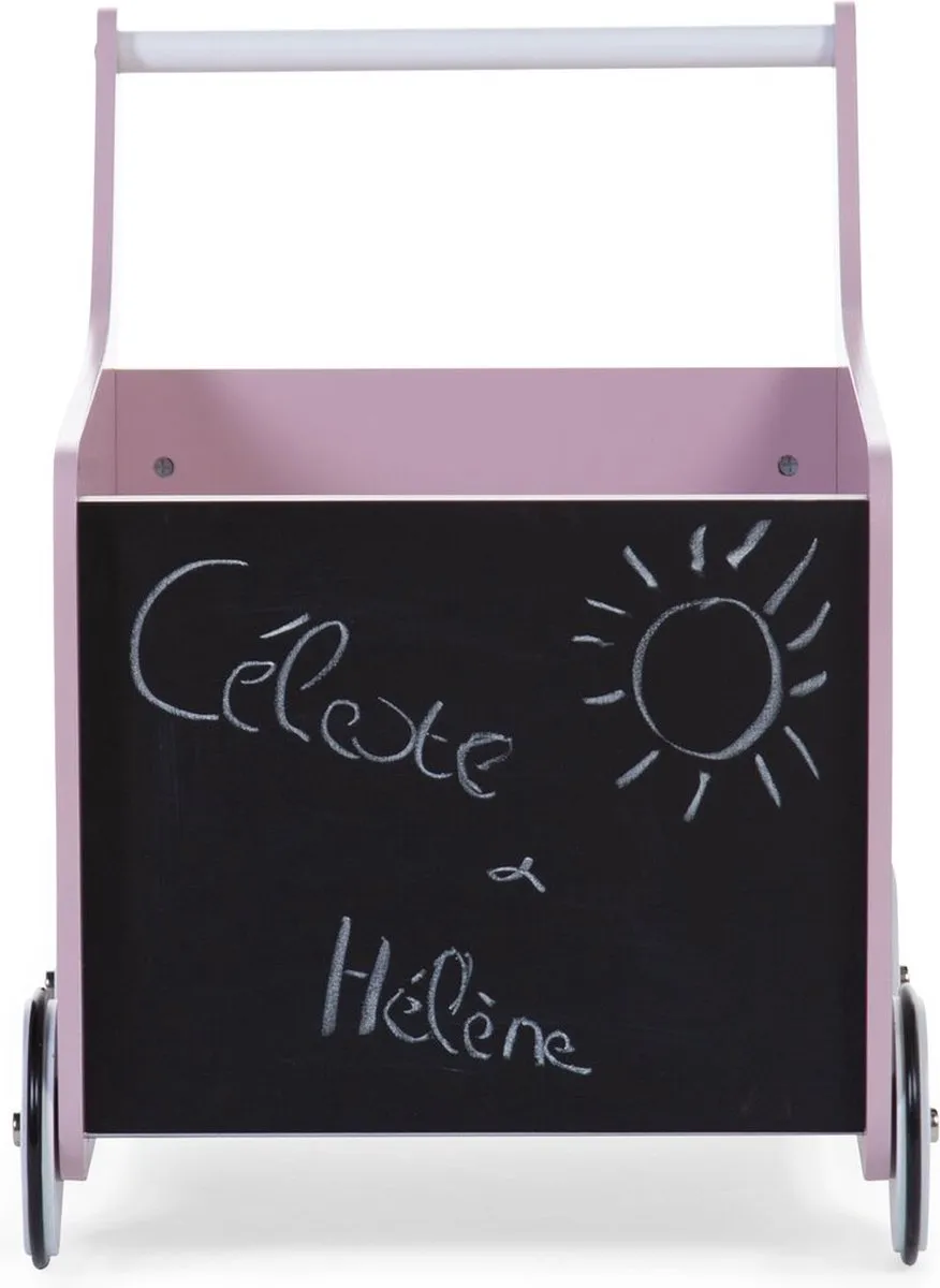 Childhome Loopwagen Hout Roze