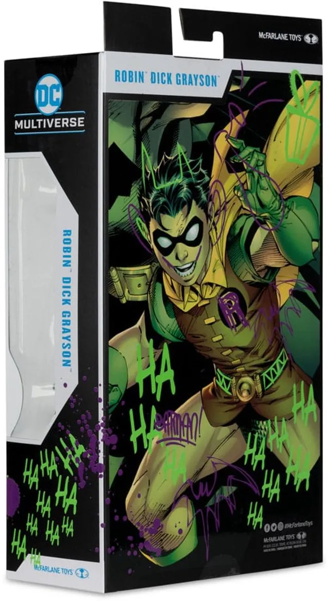 McFarlane Toys DC Multiverse Action Figure Robin (Jokerized) Gold Label MCF17592 - 18cm - afbeelding 6 van 6