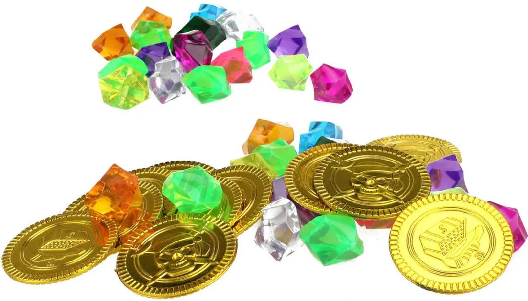 Toi-Toys Piratenmunten en Diamanten - Goud