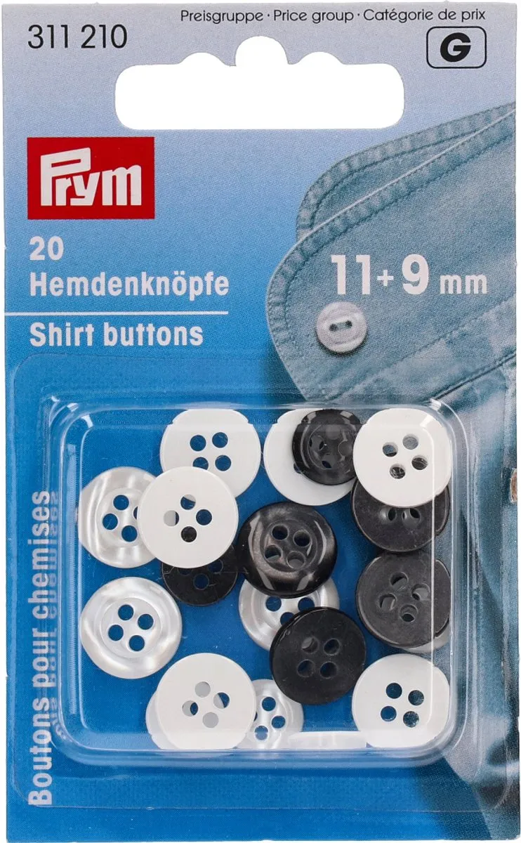 Prym Overhemdknopen 9mm