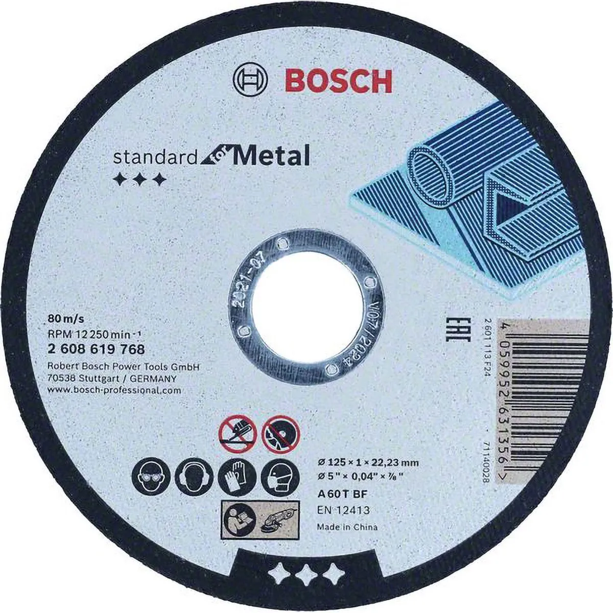 Bosch Accessoires Doorslijpschijf Standard Metal 125mm - Metaal