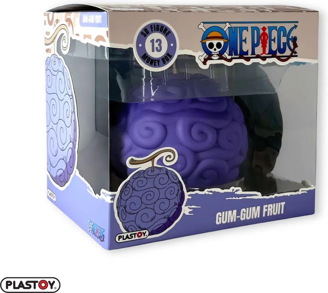 Plastoy One Piece Gum-Gum Spaarpot - Veelkleurig
