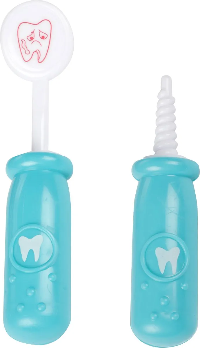 Toi-Toys Tandartskoffer Blauw - 10-delig