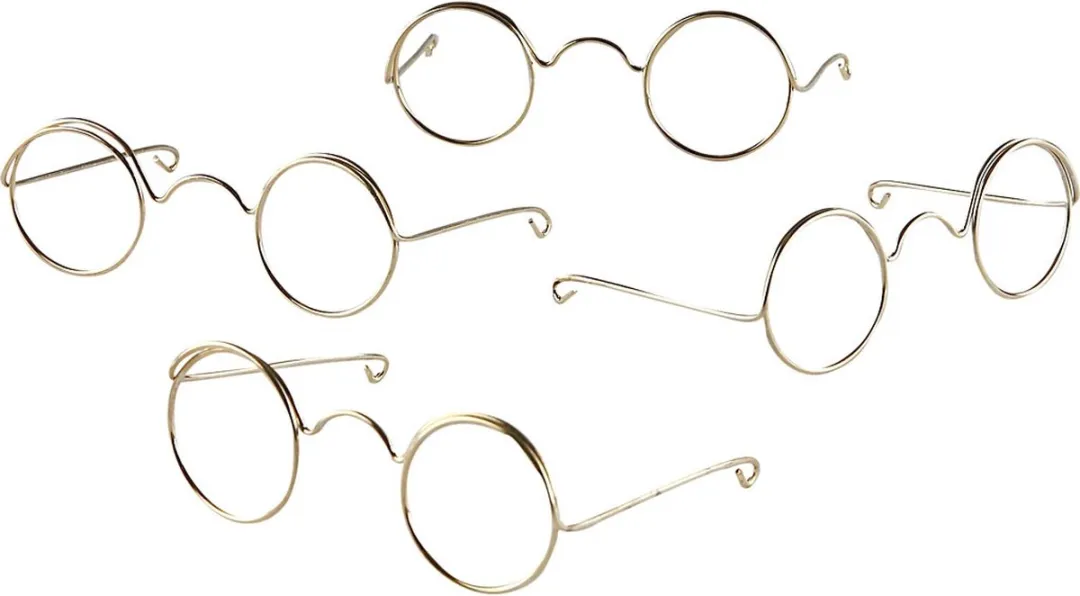 Creativ Company Gouden Bril 60mm - 10 Stuks