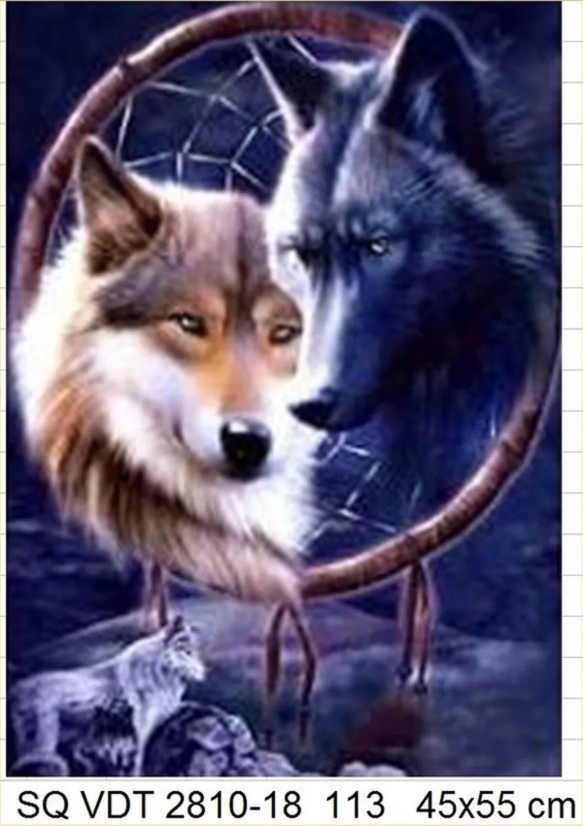 VDTOYS Diamond Painting VDTA113 WOLVEN DREAM - 45x55cm