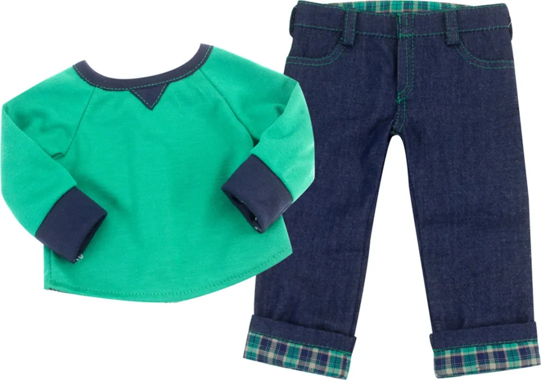 Sophia's by Teamson Kids Poppenkledingset DRFLJ-GT-UPC - Babypop Groen