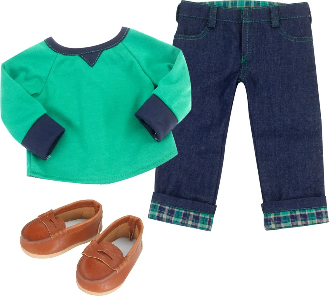Sophia's by Teamson Kids Poppenkledingset DRFLJ-GT-UPC - Babypop Groen